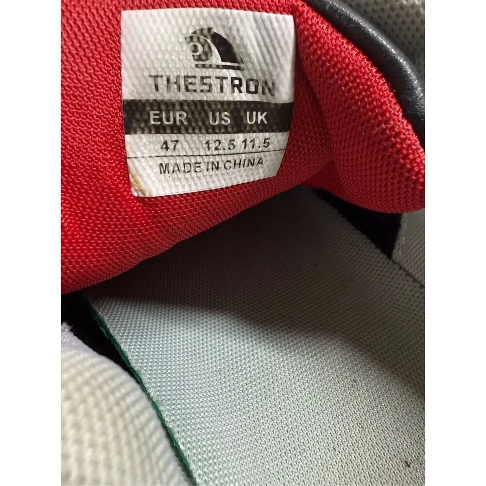 Thestron Men’s Golf Leather Shoes Black Size 12,5
